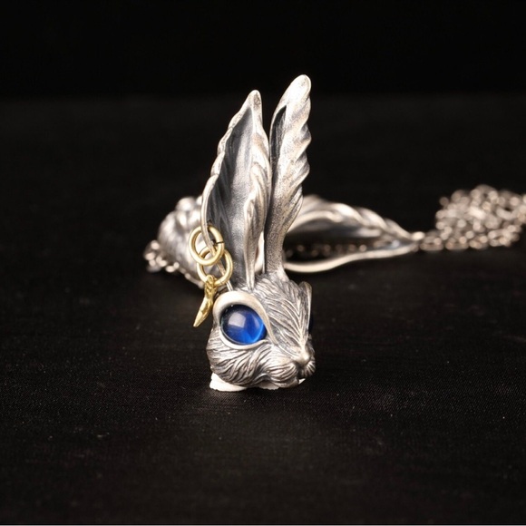 Men's and Women's Cool Gothic Rock Rabbit Necklace - Picture 6 of 8